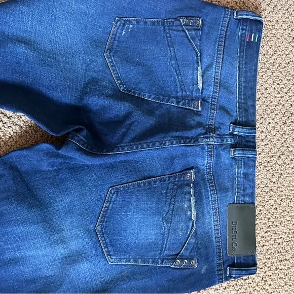 Diesel Blue Distressed Men's Jeans - Picture 6 of 7
